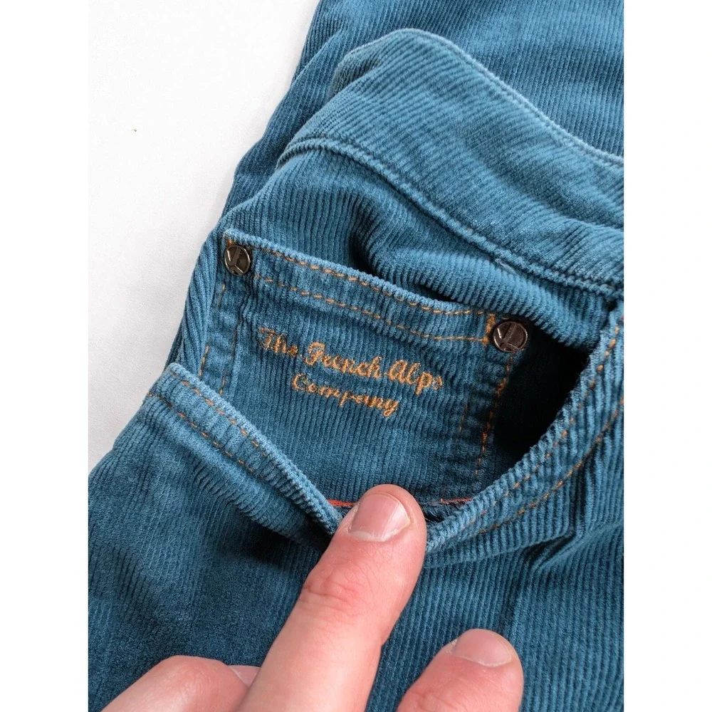 ABK Urban Yoda Velvet Pants‎ Mens Large Blue Corduroy Outdoors Petrol Marine